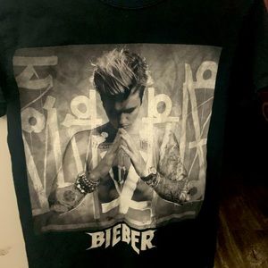 Vintage Justin Bieber tour t shirt size small